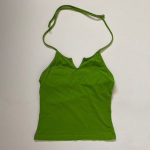 Garage Girls’ Green Halter Top